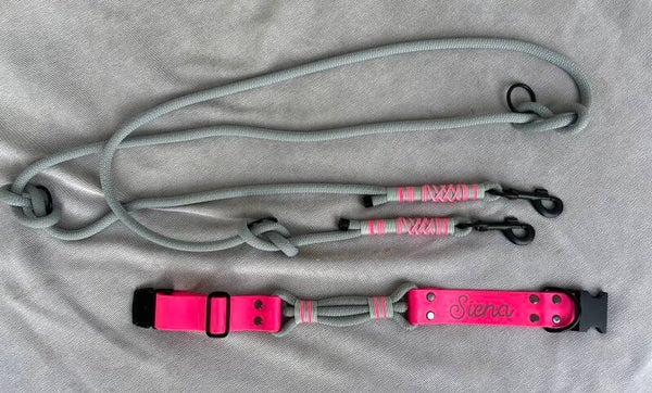 Personalisierbares Biothane Tau Halsband - Verstellbar
