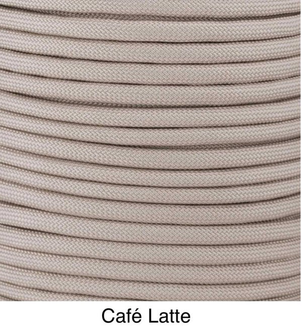 Verstellbare Tau-Leder Hundeleine - Café Latte