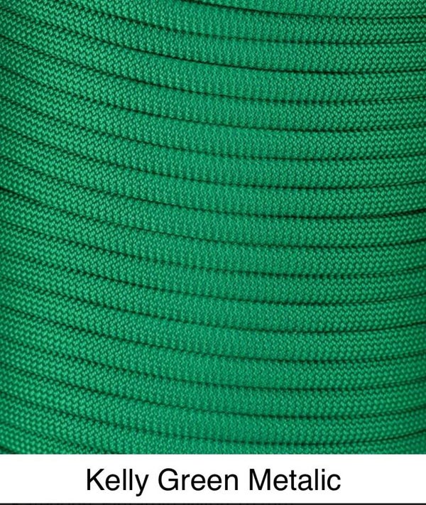 Verstellbare Tau-Leder Hundeleine - Kelly Green Metallic