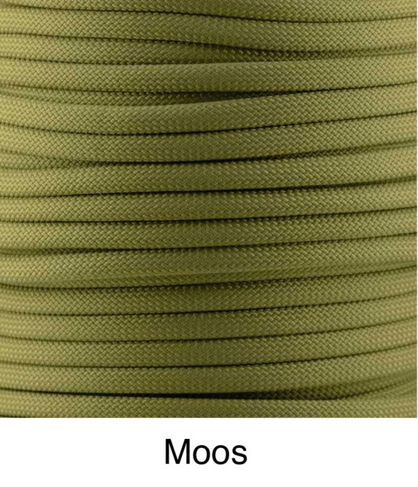 Verstellbare Tau-Leder Hundeleine - Moos