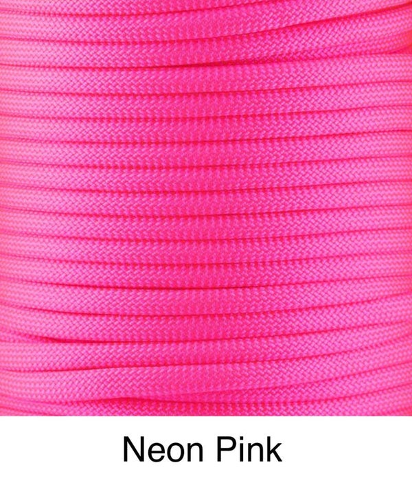 Verstellbare Tau-Leder Hundeleine - Neon Pink