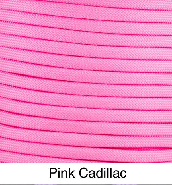 Verstellbare Tau-Leder Hundeleine - Pink Cadillac