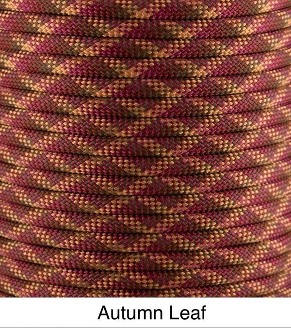 Verstellbare Tau-Leder Hundeleine - Autumn Leaf