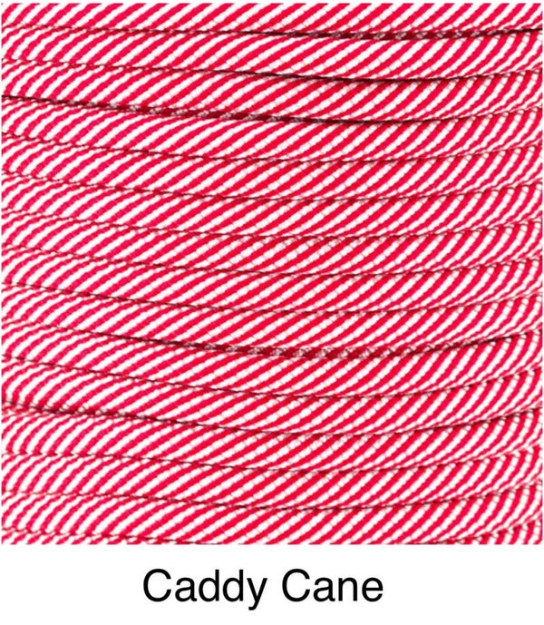 Verstellbare Tau-Leder Hundeleine - Candy Cane