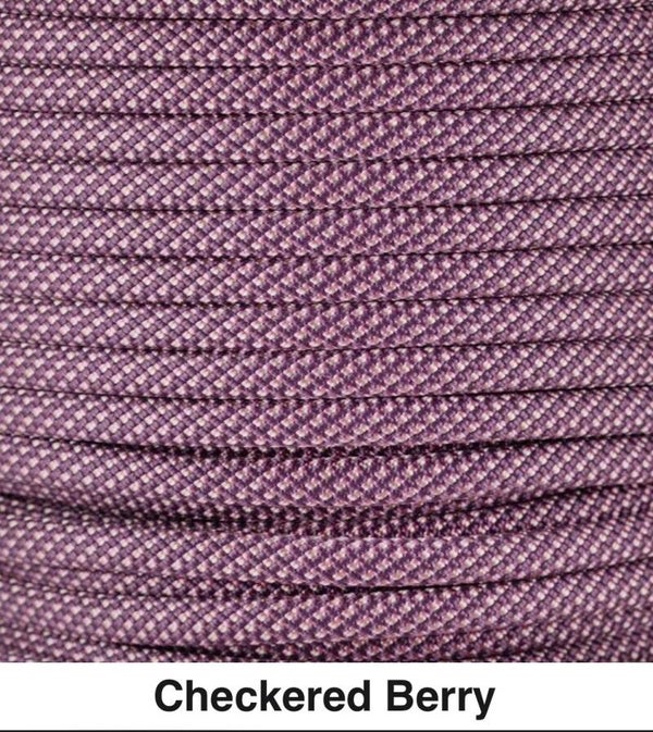 Verstellbare Tau-Leder Hundeleine - Checkered Berry