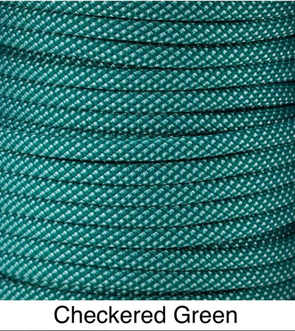 Verstellbare Tau-Leder Hundeleine - Checkered Green