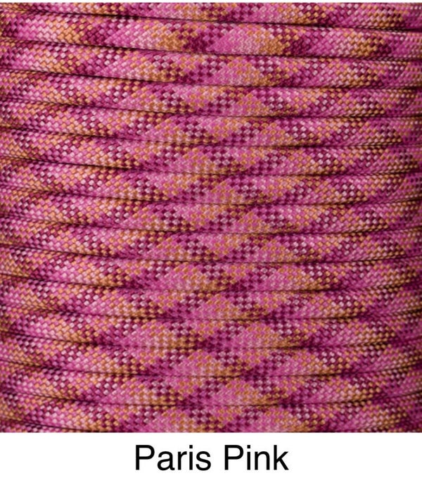 Verstellbare Tau-Leder Hundeleine - Paris Pink