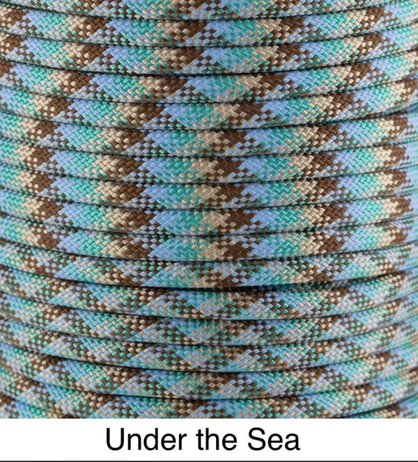 Verstellbare Tau-Leder Hundeleine - Under the Sea