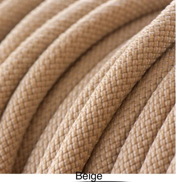 Verstellbare Tau-Leder Hundeleine - Beige