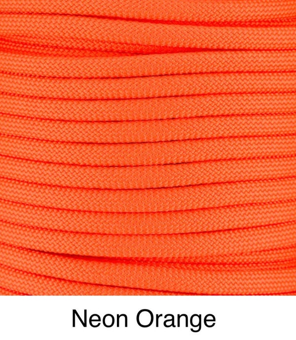 Verstellbare Tau-Leder Hundeleine - Neon Orange