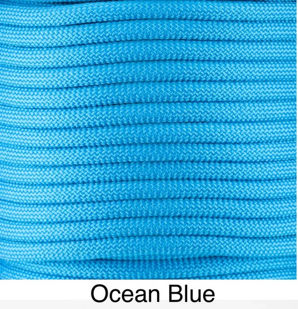 Verstellbare Tau-Leder Hundeleine - Ocean Blue