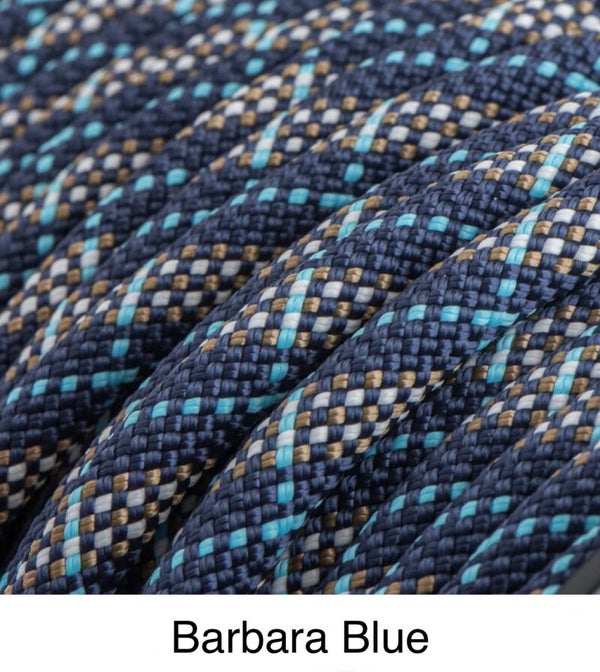 Verstellbare Tau-Leder Hundeleine -  Barbara Blue