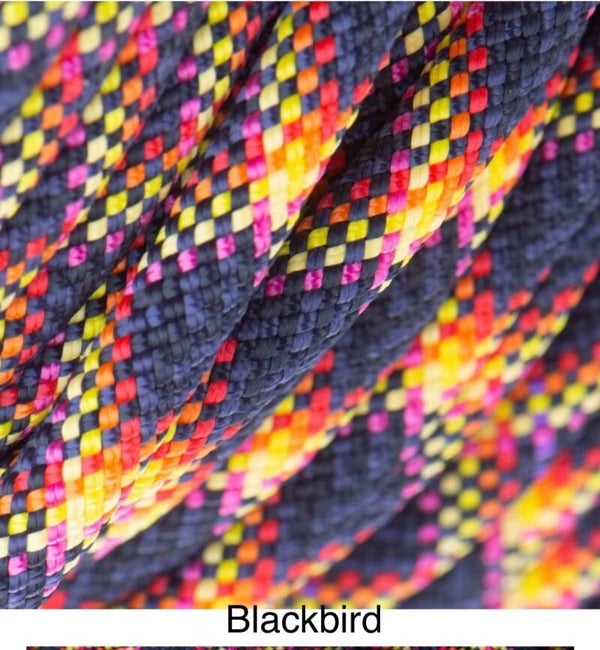 Verstellbare Tau-Leder Hundeleine -  Blackbird