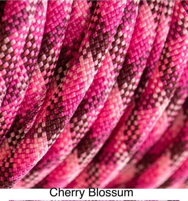 Verstellbare Tau-Leder Hundeleine - Cherry Blossum