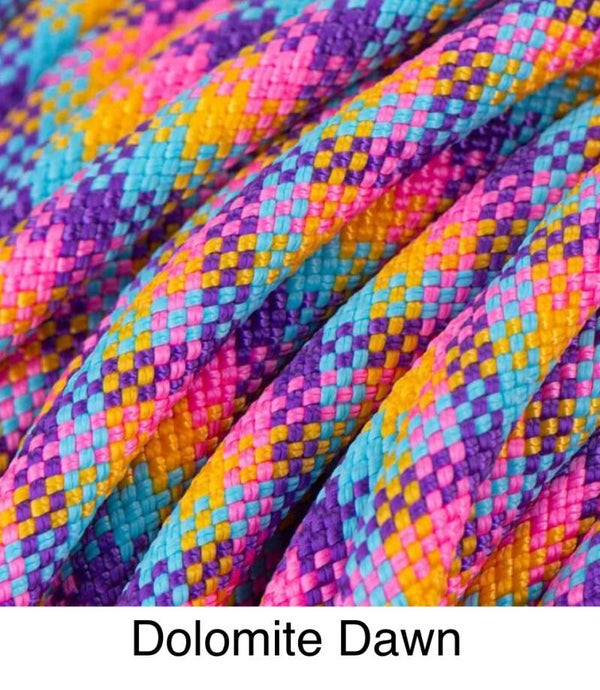 Verstellbare Tau-Leder Hundeleine - Dolomite Dawn