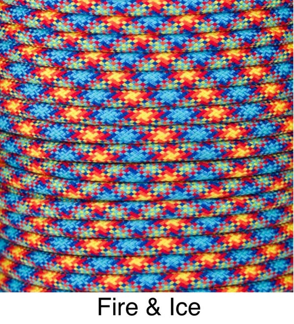 Verstellbare Tau-Leder Hundeleine - Fire & Ice