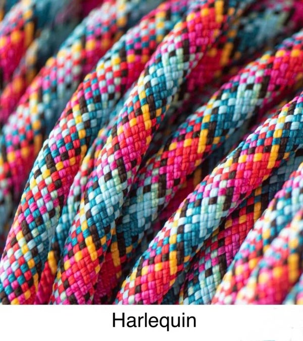 Verstellbare Tau-Leder Hundeleine - Harlequin