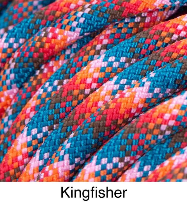 Verstellbare Tau-Leder Hundeleine - Kingfisher