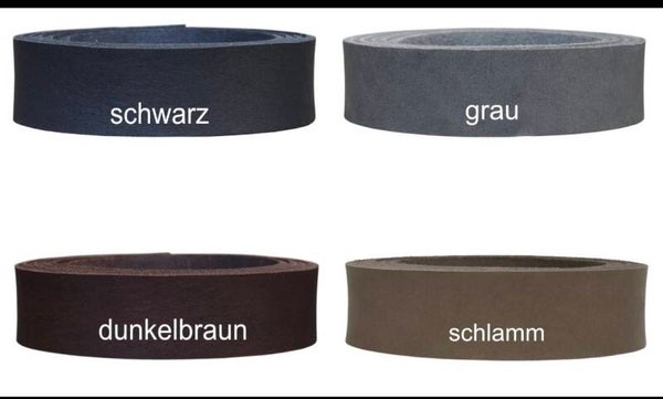 Handgefertigtes Verstellbares Lederhalsband für Hunde Schwarz