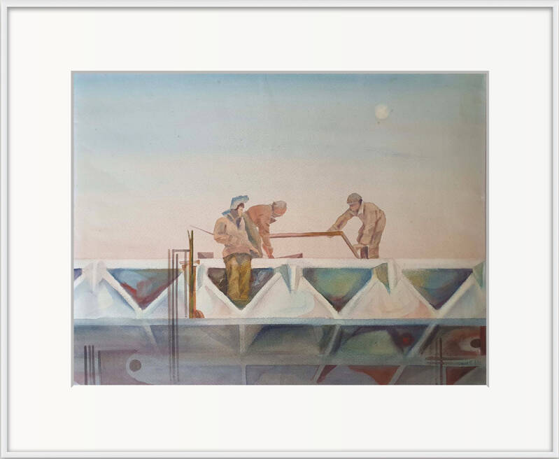 "Morning Shift" painting by Yuri and Irina Gretsky