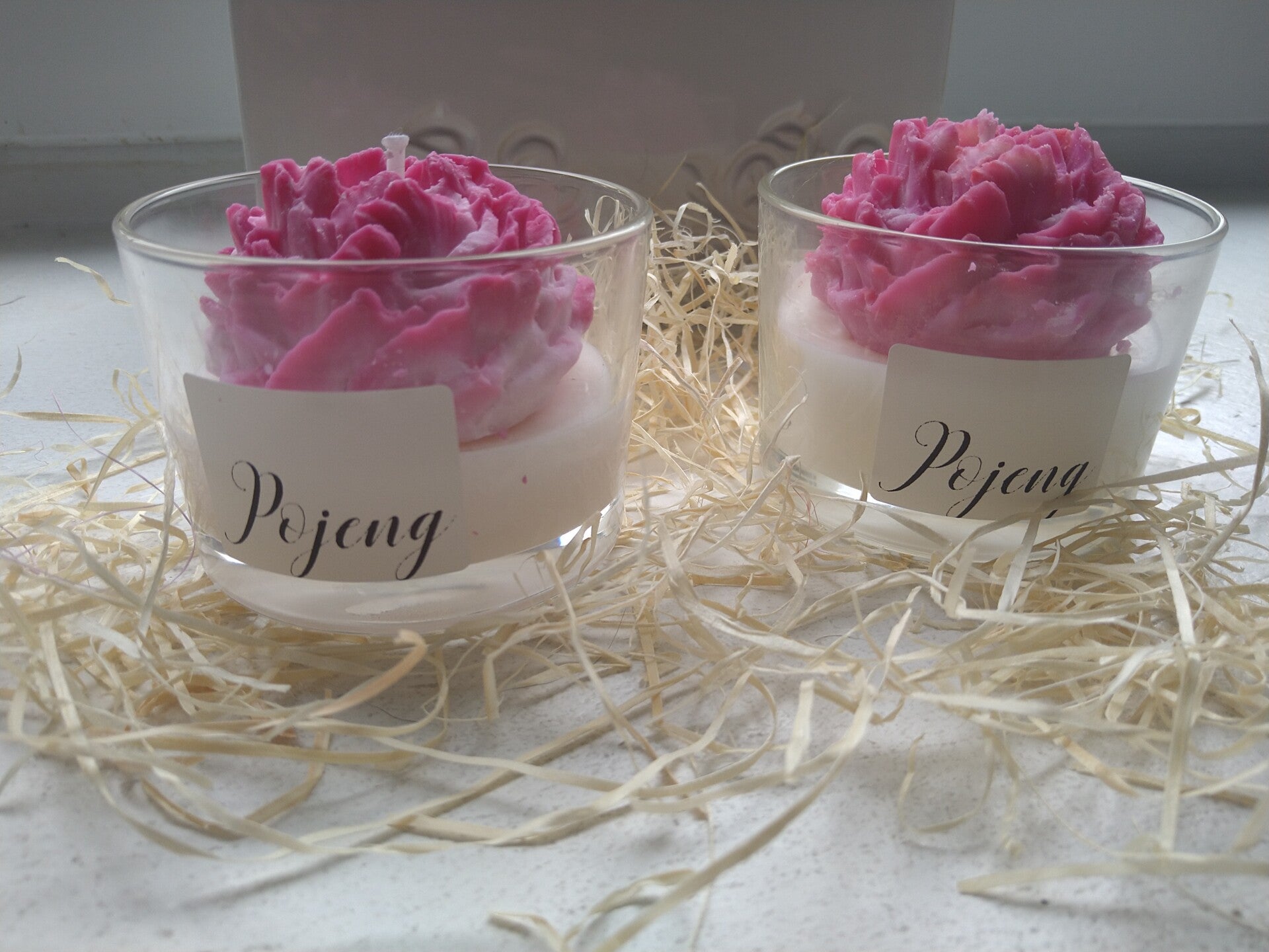 Käsitöö küünal "Pojeng"