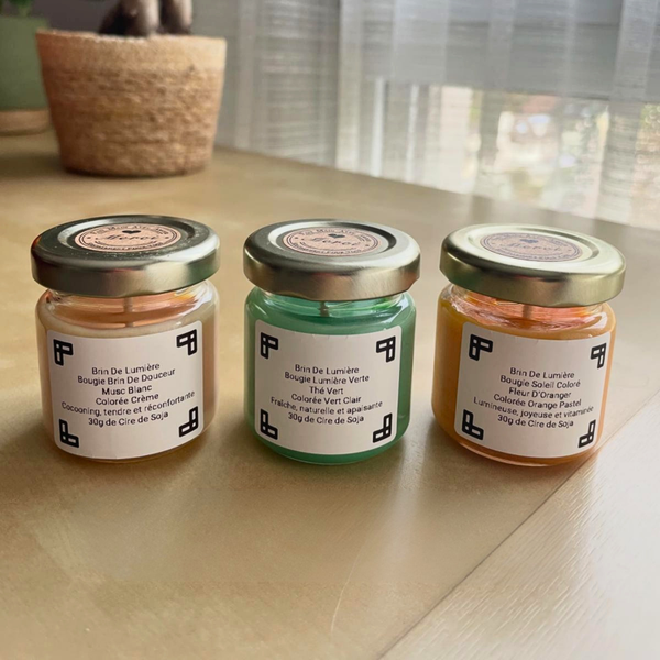 Pack Découverte 3 bougies - 30g