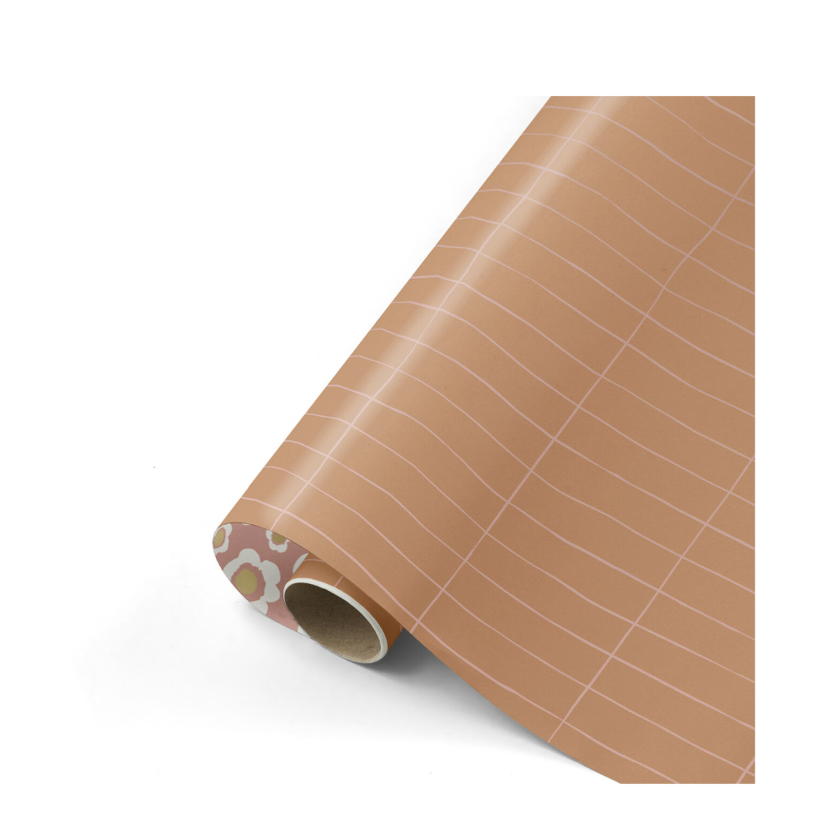 Inpakrol oud roze rechthoek