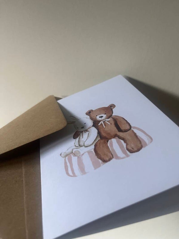 Gevouwen kaart “beertjes”
