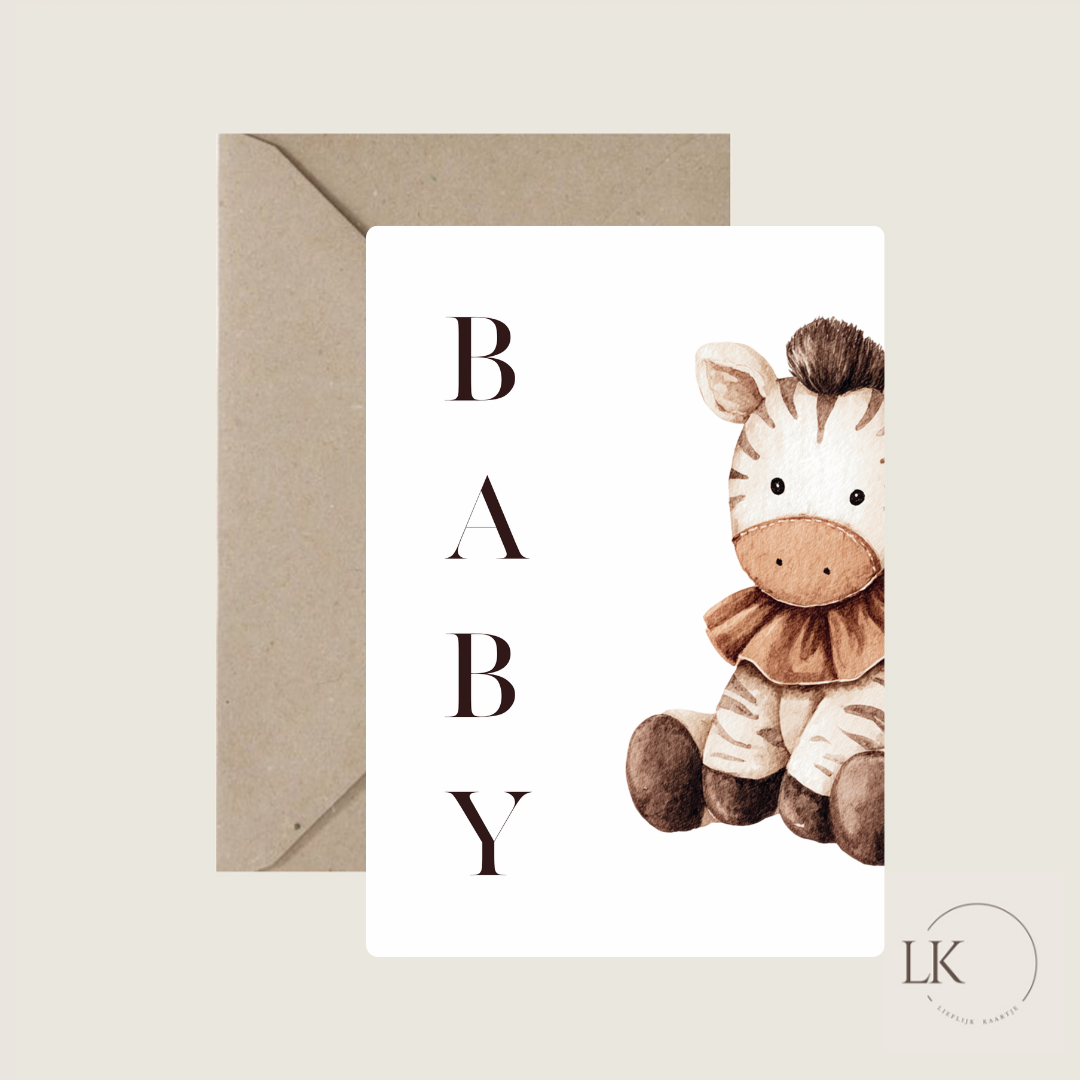Wenskaart “baby”