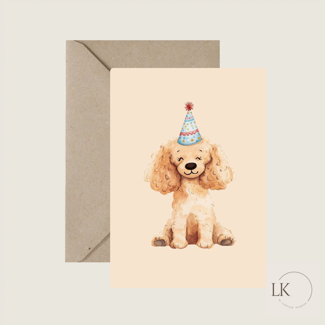 Wenskaart “hondje”