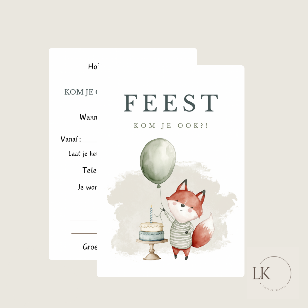 Uitnodiging “vos”