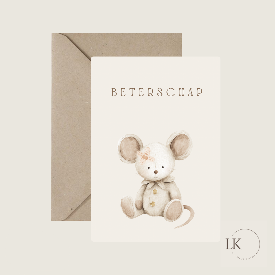 Wenskaart “ beterschap”