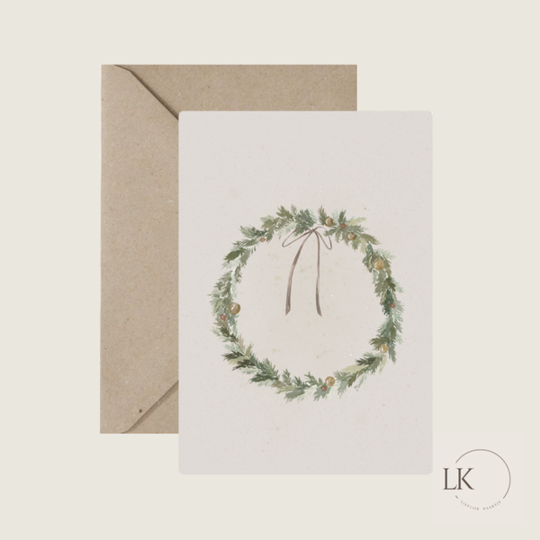 Kerstkaart “krans”