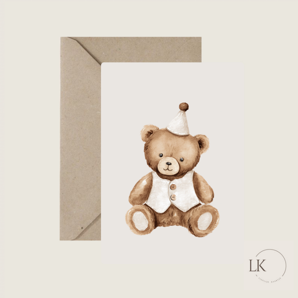 Wenskaart “beer”