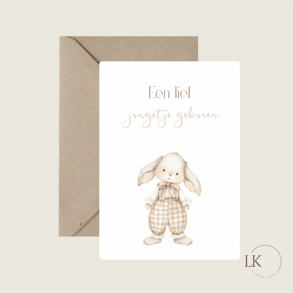 Wenskaart ‘lief jongetje’