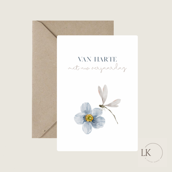 Wenskaart “uw verjaardag”