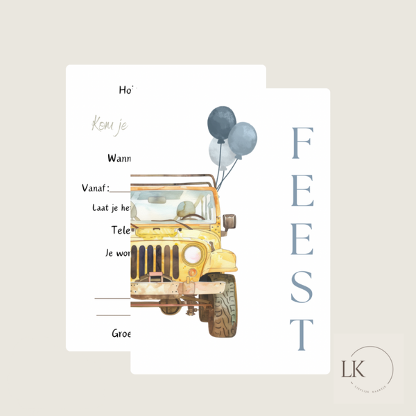 Uitnodiging jeep