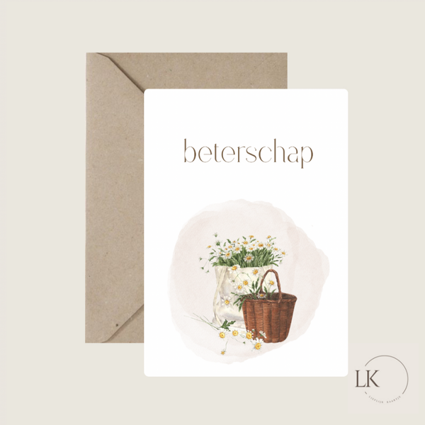 Wenskaart ‘beterschap’