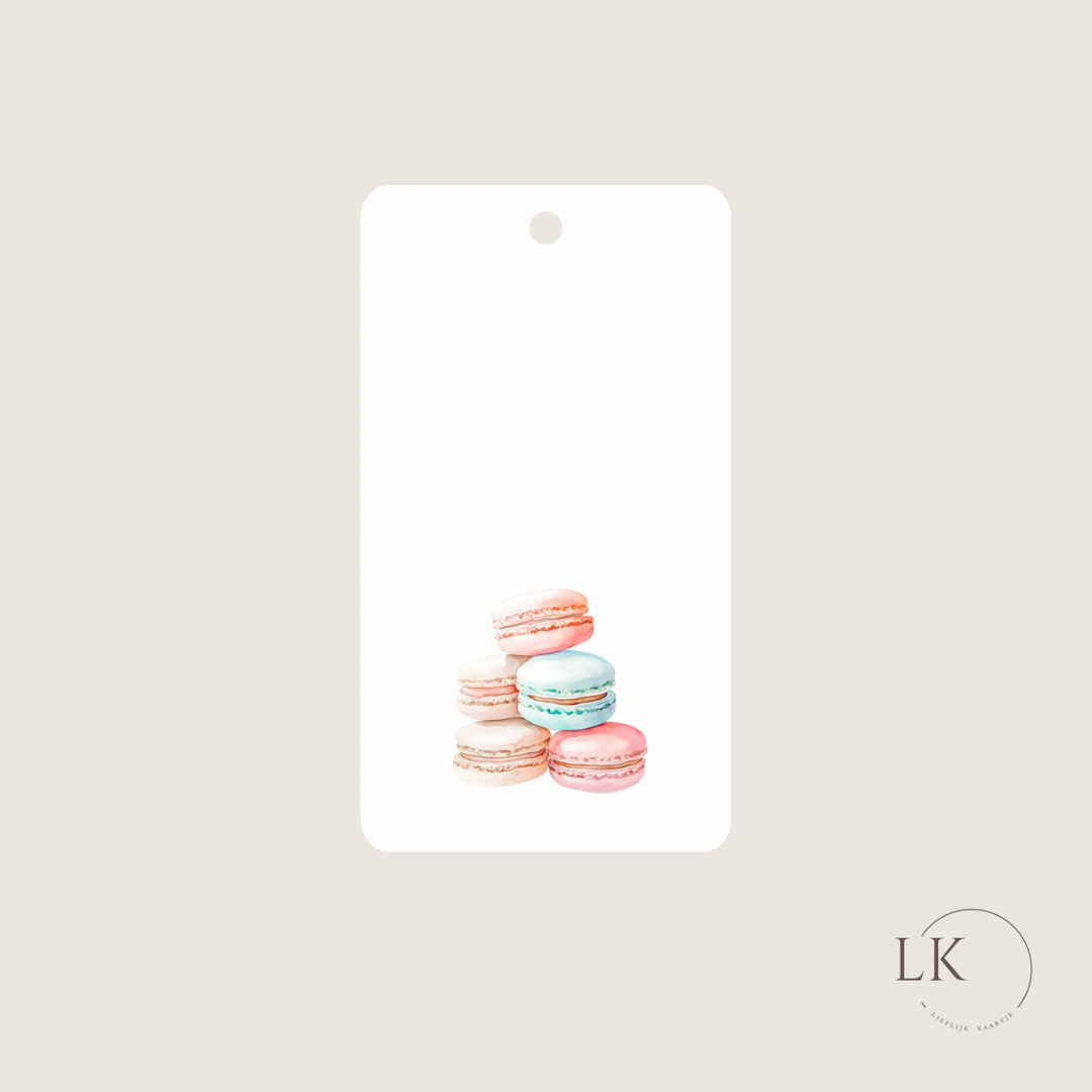 Cadeaulabel “macarons”