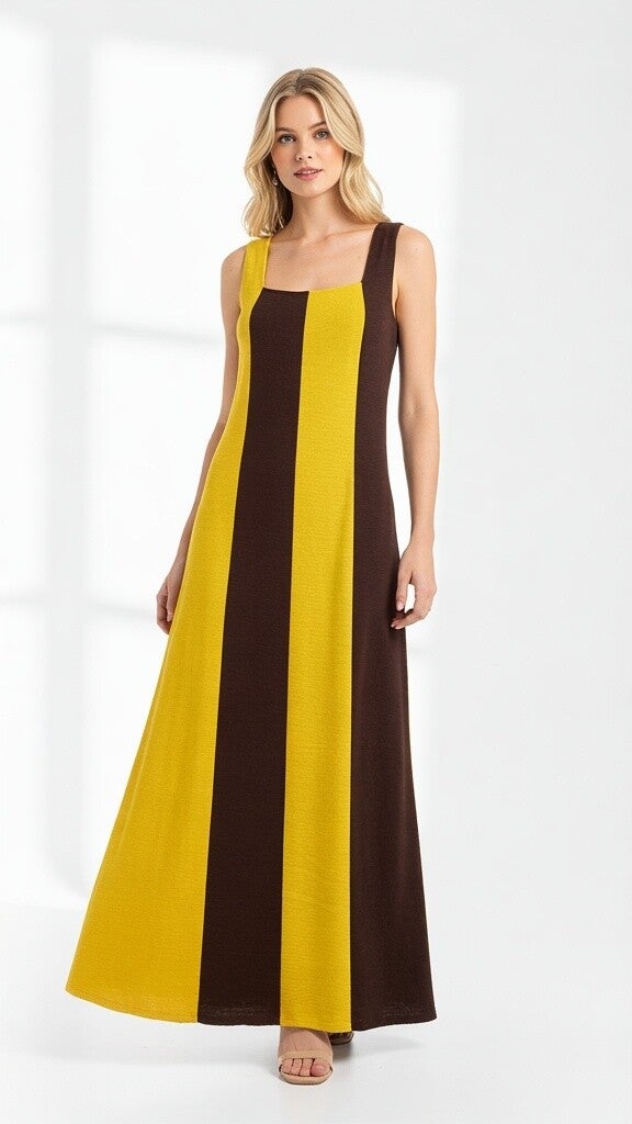 Sunshine Elegance Maxi Dress