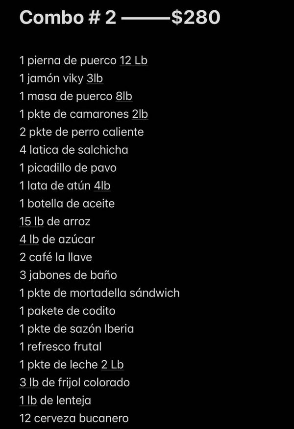 Combo #2 Comida