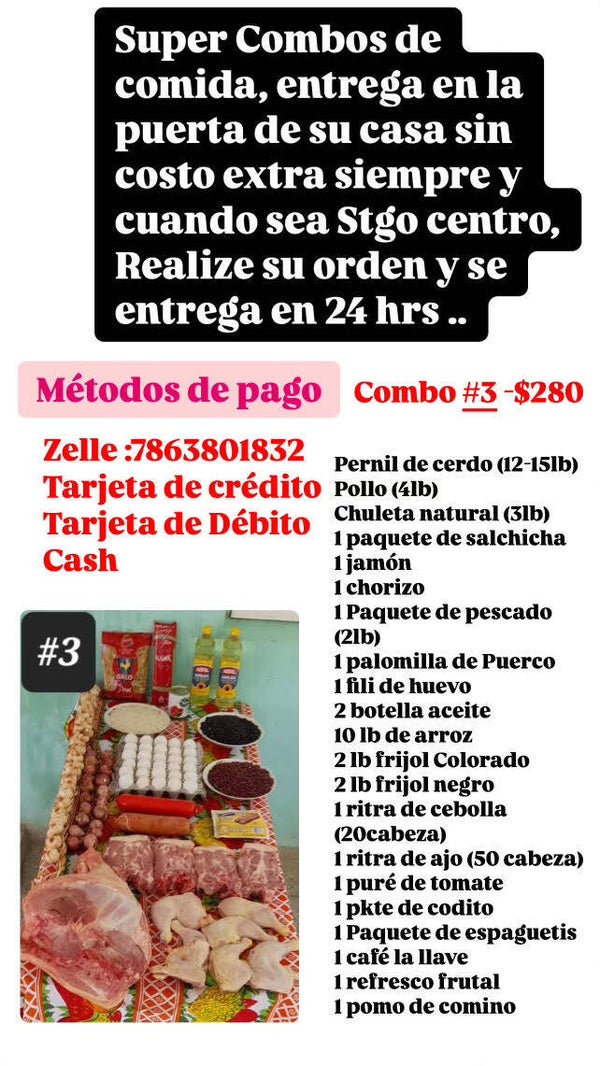 Combo de Comida 3