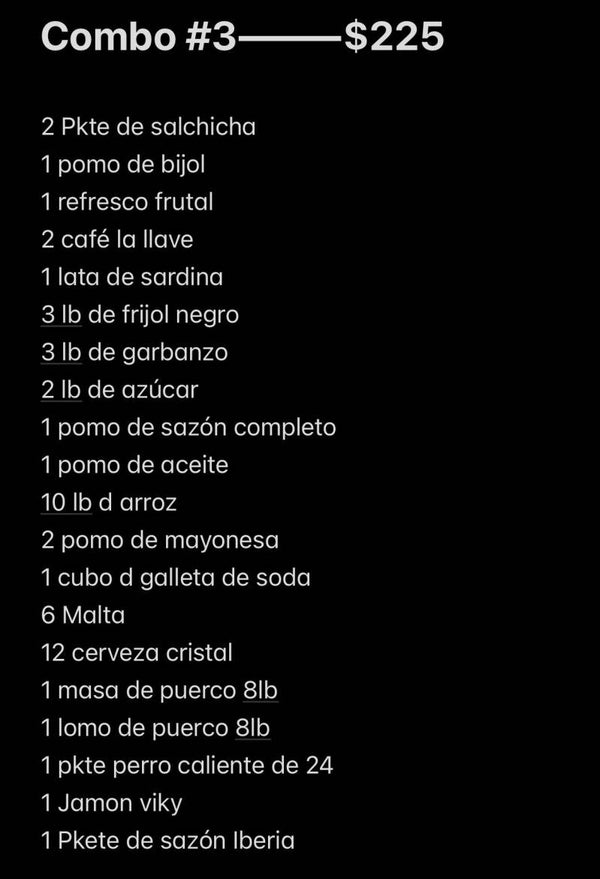 Combo #3 Comida