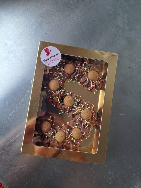 Workshop gespoten chocolade letter