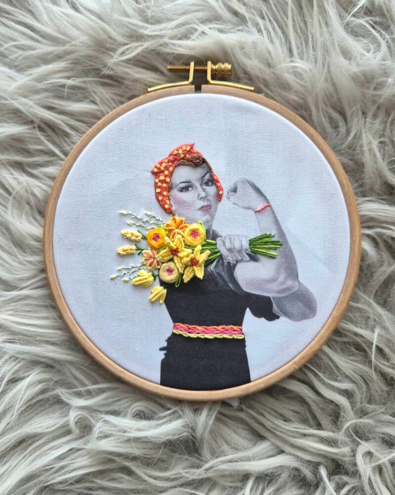 Flower Rosie borduurworkshop Breda 08-03-2026