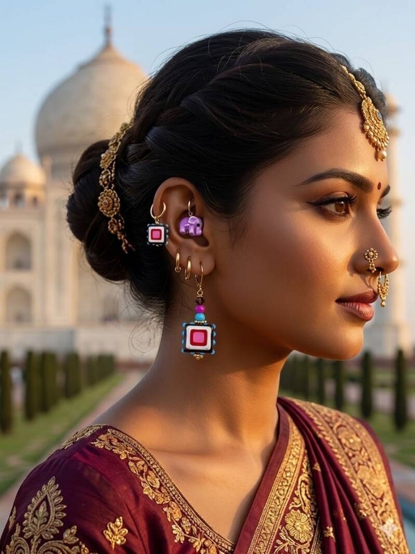 Mono boucle d'oreille collection "Summer Eléphant Pop"
