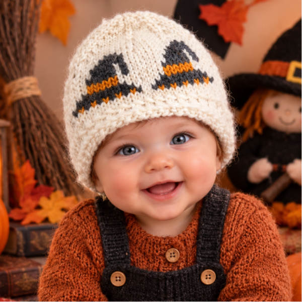 Modèle du bonnet pour bébé chapeaux de sorcières