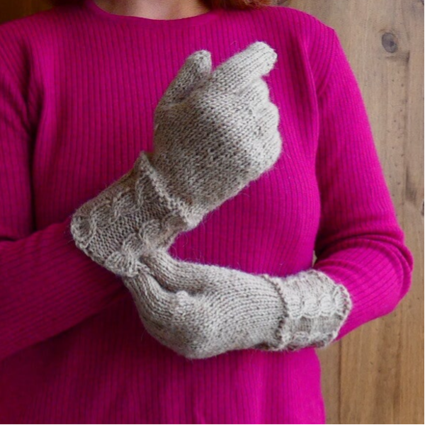 Patron gants à torsades pour femmes