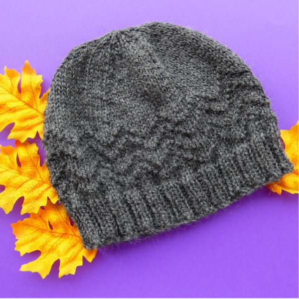 Modèle bonnet enfant et homme point de chevron