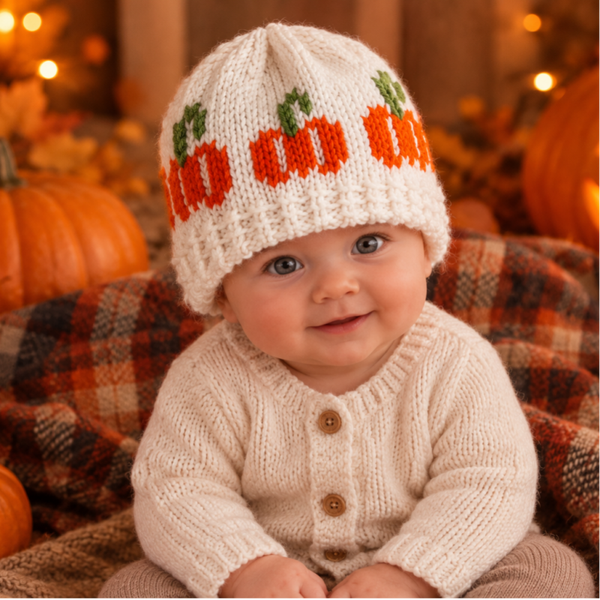 Baby hat little pumpkins
